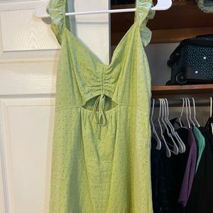 Light Green Short Summer Dress